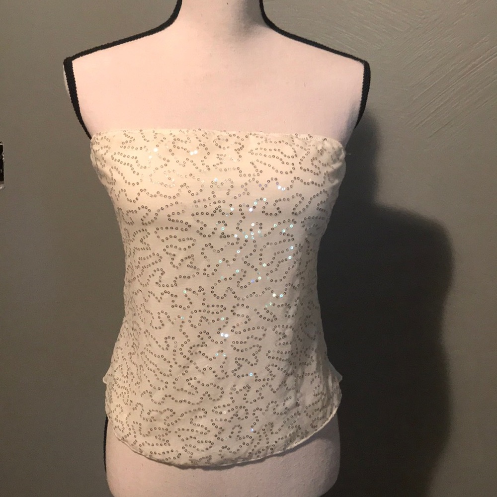 Sparkling strapless camisole — 3/$25 SALE item!